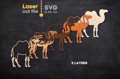 Camel SVG Laser cut file for Glowforge Product Image 3