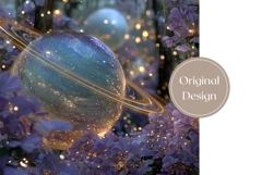 Abstract Tumbler Wrap, Cosmic Tumbler Template Product Image 3