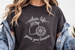When Life Gives You Lemons SVG | Lemon Citrus Quote PNG Product Image 3