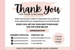 Thank you card for small business pink template| Canva - 01 Product Image 2