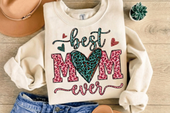 Best mom ever PNG sublimation | Mother's Day PNG T-Shirt Product Image 10