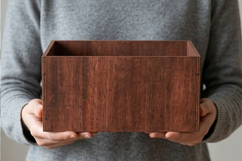 Plywood box laser cut making pattern file download storage Product Image 3