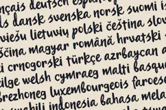 Orven Hand Cut Organic Display Font Product Image 3
