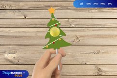 Lollipop Holder with Christmas Tree Design Product Image 1