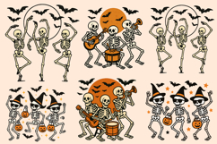 Creepy Halloween Sublimation Bundle, Skeleton Halloween PNG Product Image 5