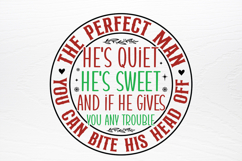 Christmas Gingerbread Round Sign SVG Product Image 3