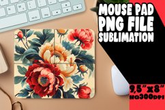 Summer Bloom Sublimation Mouse Pad Design PNG Product Image 1