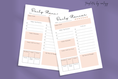 Simple Pastel Daily Planner Template Canva Editable, Minimal Product Image 2