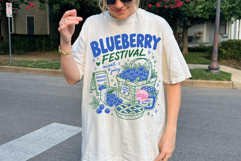 Farmers Market Blueberries PNG, Fresh Blueberry Festival Product Image 3