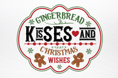Christmas Gingerbread Sign SVG Product Image 3