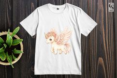 Pastel Baby Unicorn Watercolor Clipart Sublimation PNG Product Image 3