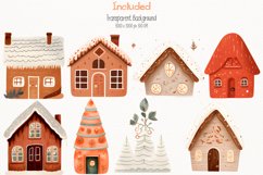 Cozy Christmas Watercolor 53 Cliparts Collection Product Image 3