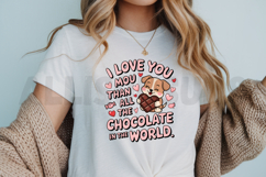 Valentine Puppy Loves You More Than All The Chocolate World Product Image 3