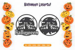 Halloween Lasercut - Halloween Sign Product Image 1
