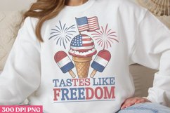 Tastes Like Freedom PNG, 4th Of July Sublimation PNG Product Image 3