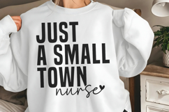 Just a small town nurse SVG Product Image 1