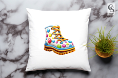 Colorful Boots Clipart Sublimation PNG Product Image 3