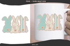 Patchwork bunnies png design for T-shirts Product Image 3