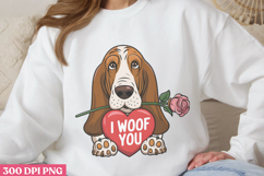 I Woof You PNG, Valentine Dog Sublimation PNG Product Image 3
