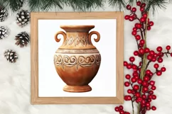 Christmas Antique Vases Clipart, Christmas Clipart Product Image 3