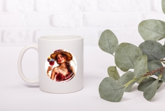 Summer Girl Illustration, Cartoon Girl PNG, Wine PNG Product Image 3