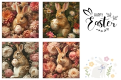 Floral Easter Square Coaster Designs, Floral Coasters Product Image 3