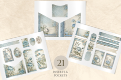 Blue Roses &amp; Lace 29 Printable Junk Journal Loaded Tags Product Image 3