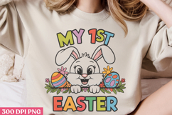 My 1st Easter PNG, Design Easter Sublimation PNG Product Image 3