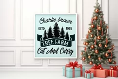 Charlie brown tree farm estd cut and carry 1965 SVG Product Image 3