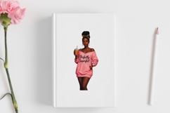 Motivational Melanin woman Sublimation PNG, Graphic Illustra Product Image 3