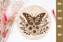 Floral Design, Flowers and Butterfly SVG Pattern Product Image 3