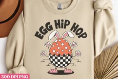 Egg Hip Hop PNG, Retro Easter Sublimation PNG Product Image 3