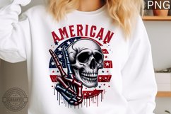 American Sublimation - 4th Of July Skeleton PNG Design Product Image 1