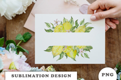 Watercolor Lemons Frame png Product Image 3
