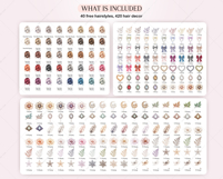 Hair Decor DIY Clipart Set Addon Product Image 3