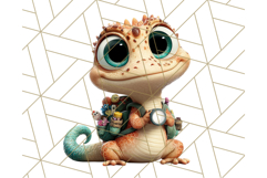 Cute Safari Animal Clipart with Jungle Accessories Png Product Image 3