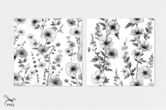 Floral digital paper, background clipart Product Image 3