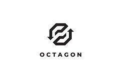 Octagon Arrows logo design vector template Product Image 3