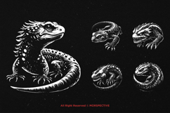10 Bundle Dark Art Salamander Reptile Animal Dragon Beast Product Image 5