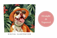 Tropical Tumbler Wrap, Staffordshire Bull Terrier Tumbler Product Image 3