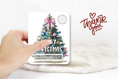 Boho Christmas Tree Money Card, Christmas Gift Card PNG Product Image 3
