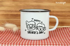 Happy fathers day svg, best dad kawaii clipart svg cricut Product Image 5