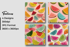 Watermelon Fruit Digital Paper Pattern Product Image 3