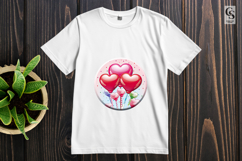 Cute Heart Balloon &amp; Candy Heart Clipart PNG for PNG Product Image 3
