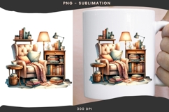 Book nook png design for T-shirts Product Image 3