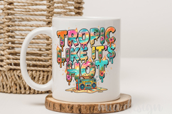 Tropic Like It's Hot PNG, Retro Summer Boombox Sublimation Product Image 3