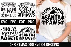 Christmas Dog SVG Design - He s making a list i ve eaten it Product Image 1