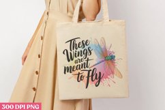These wings are PNG, Retro Dragonfly Sublimation PNG Product Image 1
