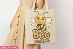 Bee Positive PNG, Funny Animals Sublimation PNG Product Image 3