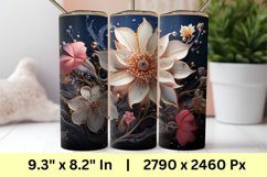3d Flowers Sublimation Tumbler | Flowers Tumbler Sublimation Product Image 3